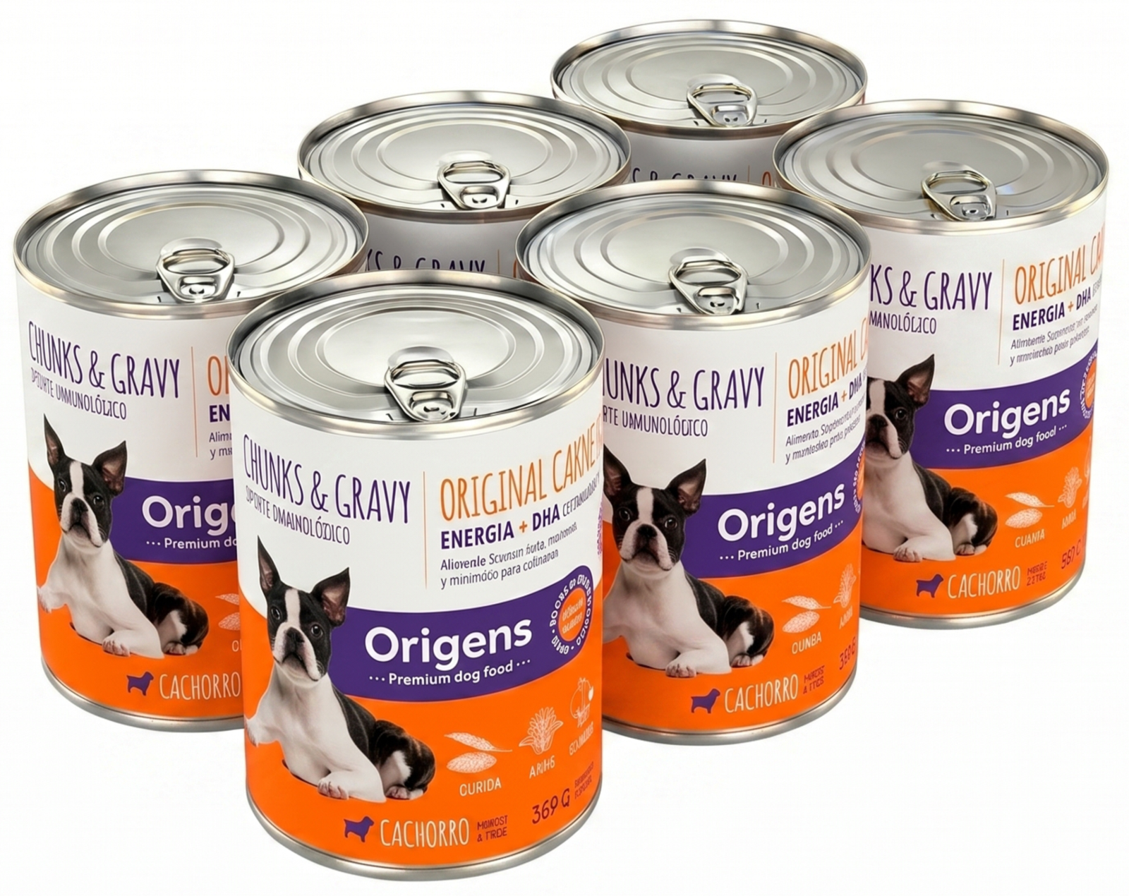 Pack 6 latas - Origens Chunks & Gravy Perro - Cachorro